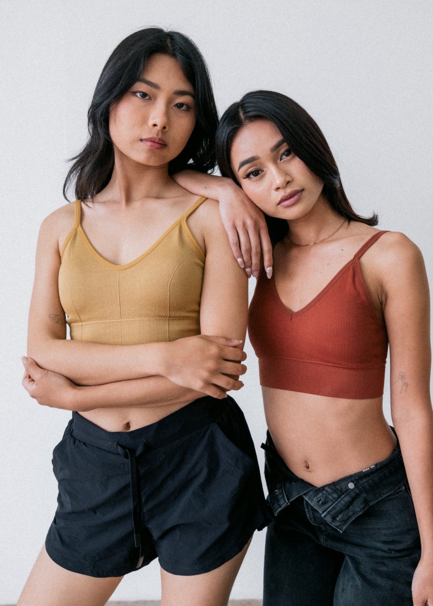 Somerset Open Back Cami Mustard