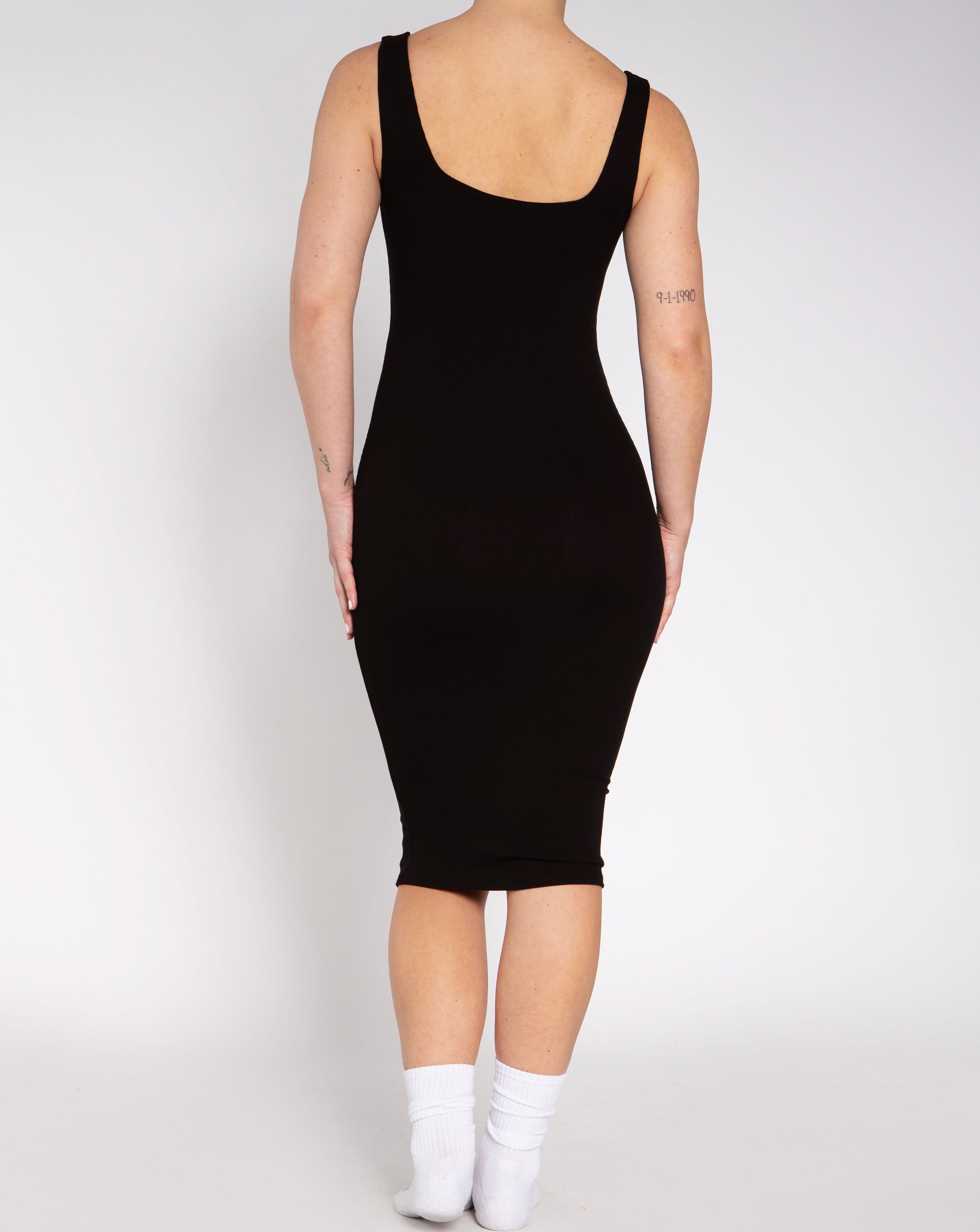 Denver Square Neck Midi Dress