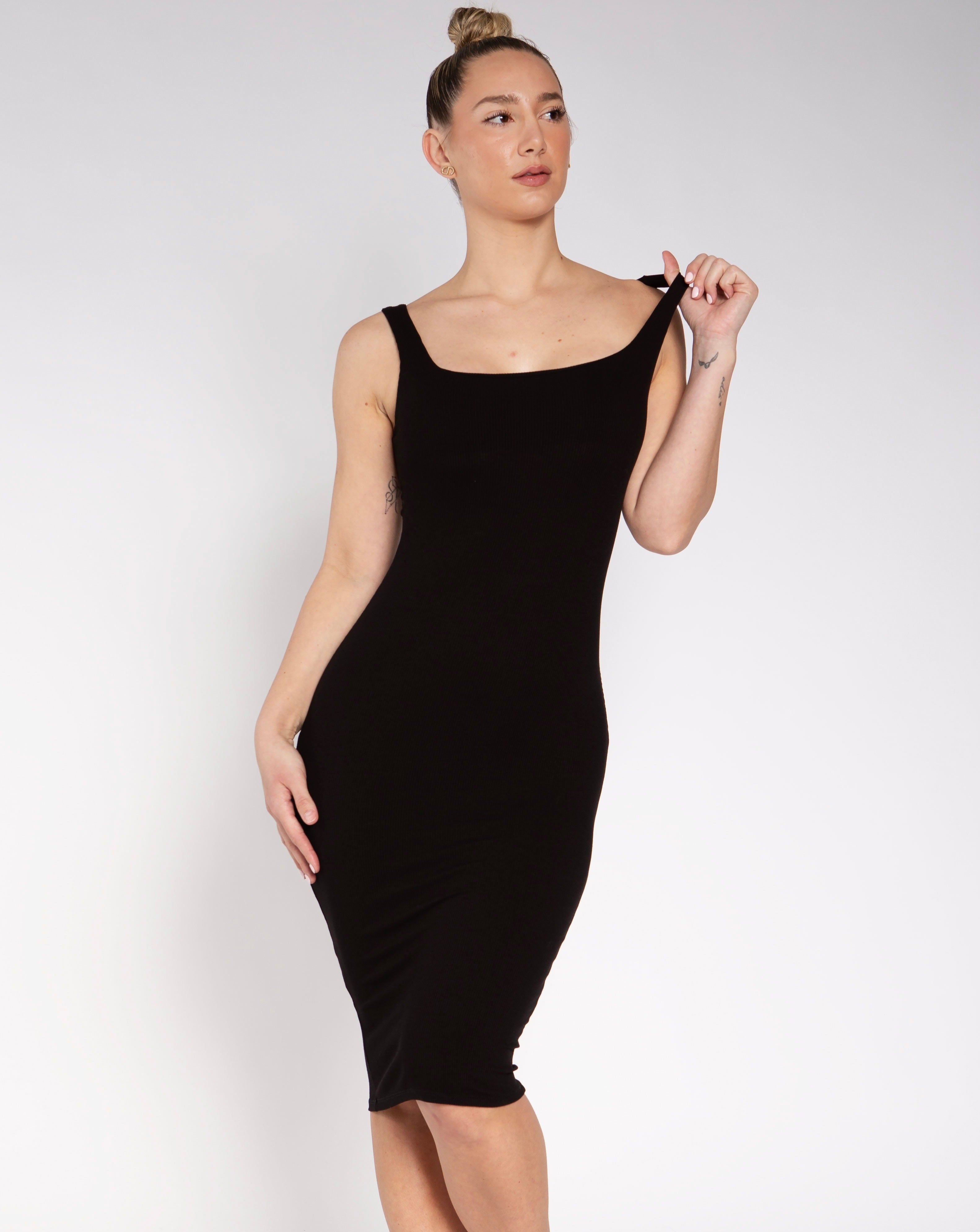 Denver Square Neck Midi Dress