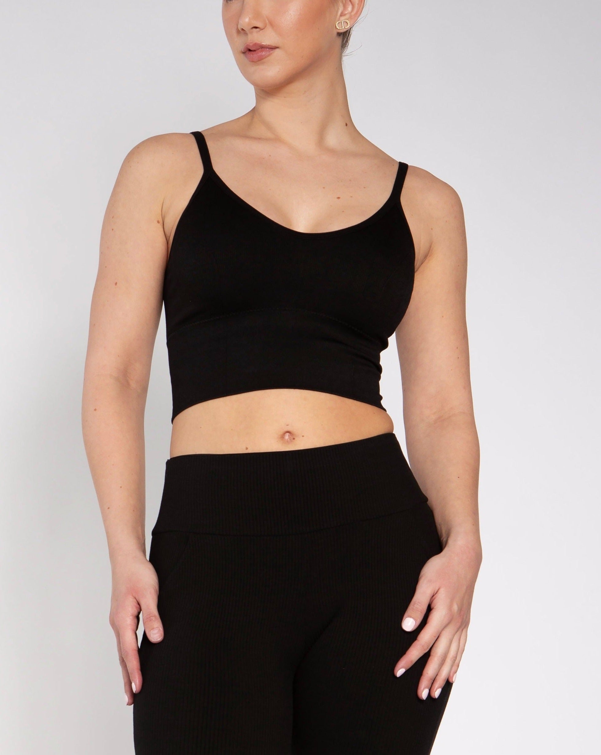 Somerset Open Back Cami Black