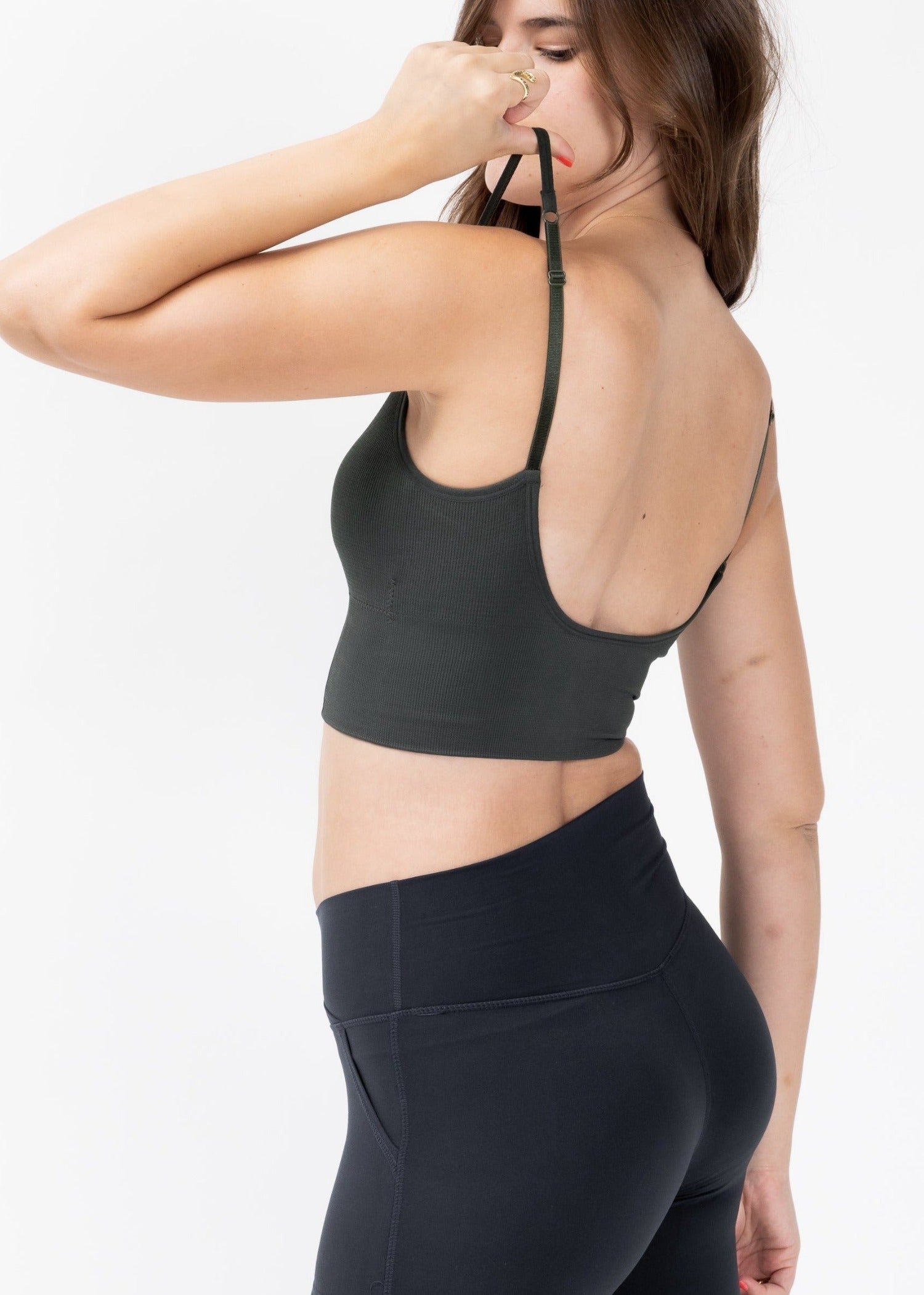 Somerset Open Back Cami Black