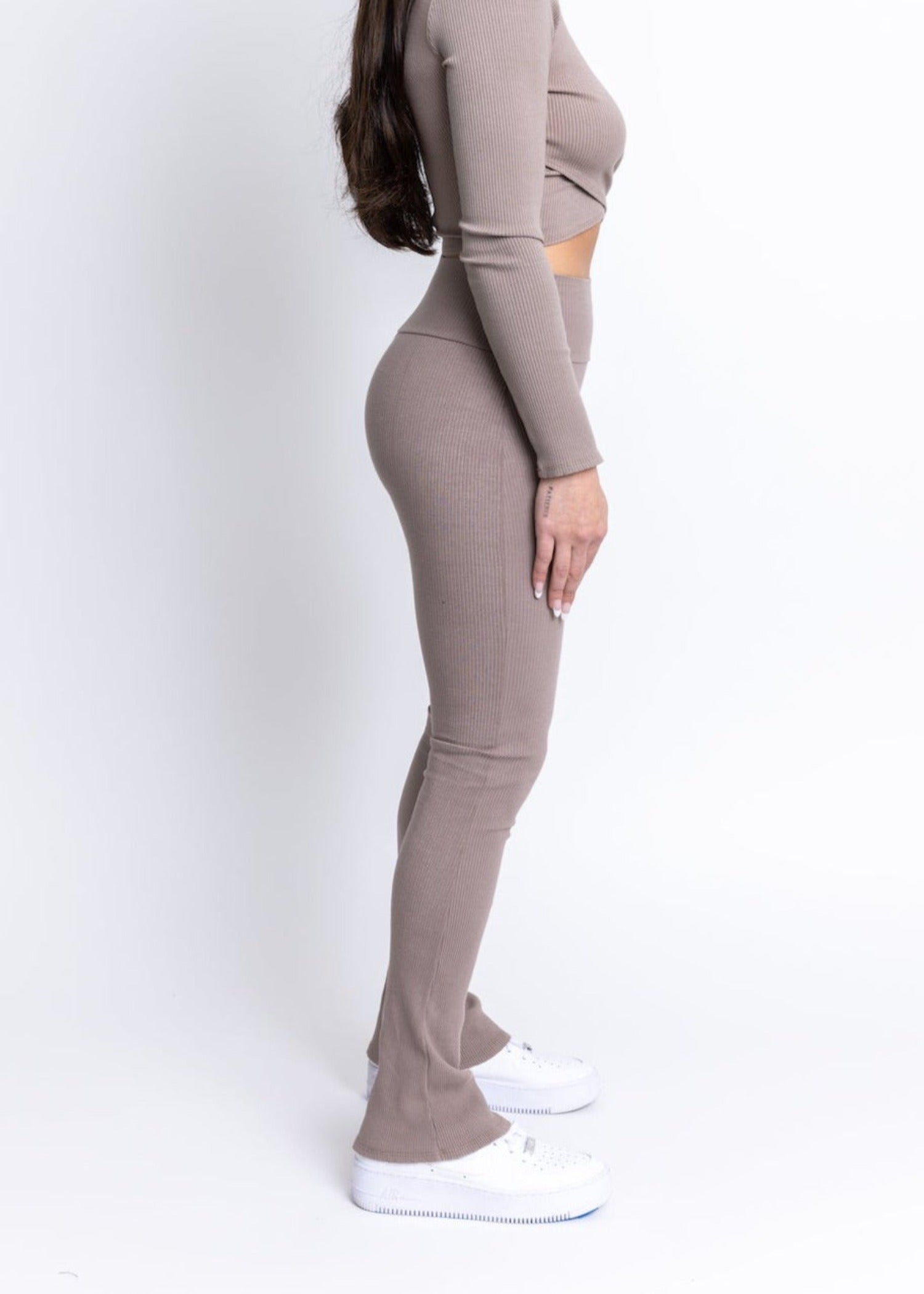 Laguna High Waisted Flare Pant Toast