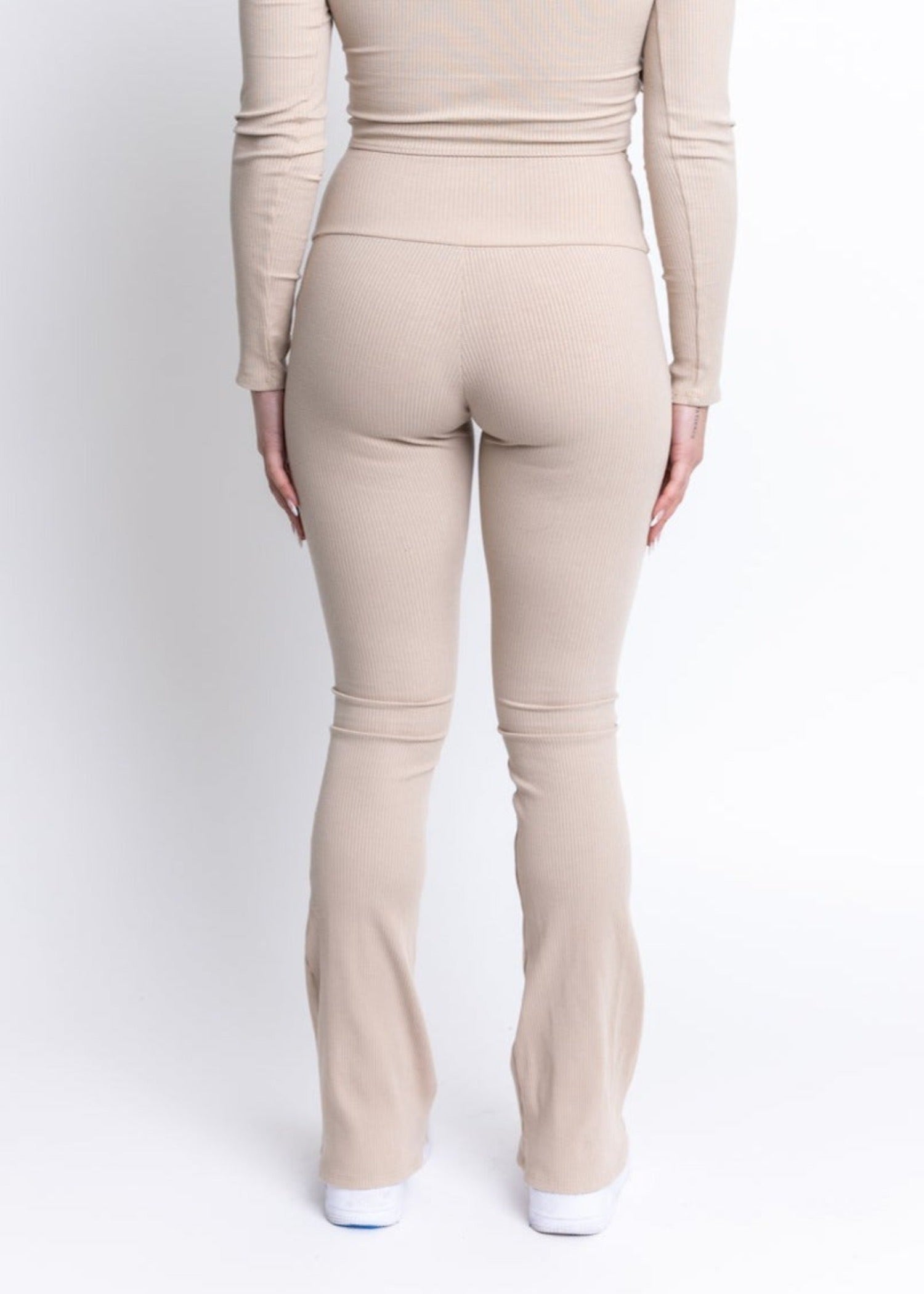 Laguna High Waisted Flare Pant Nude