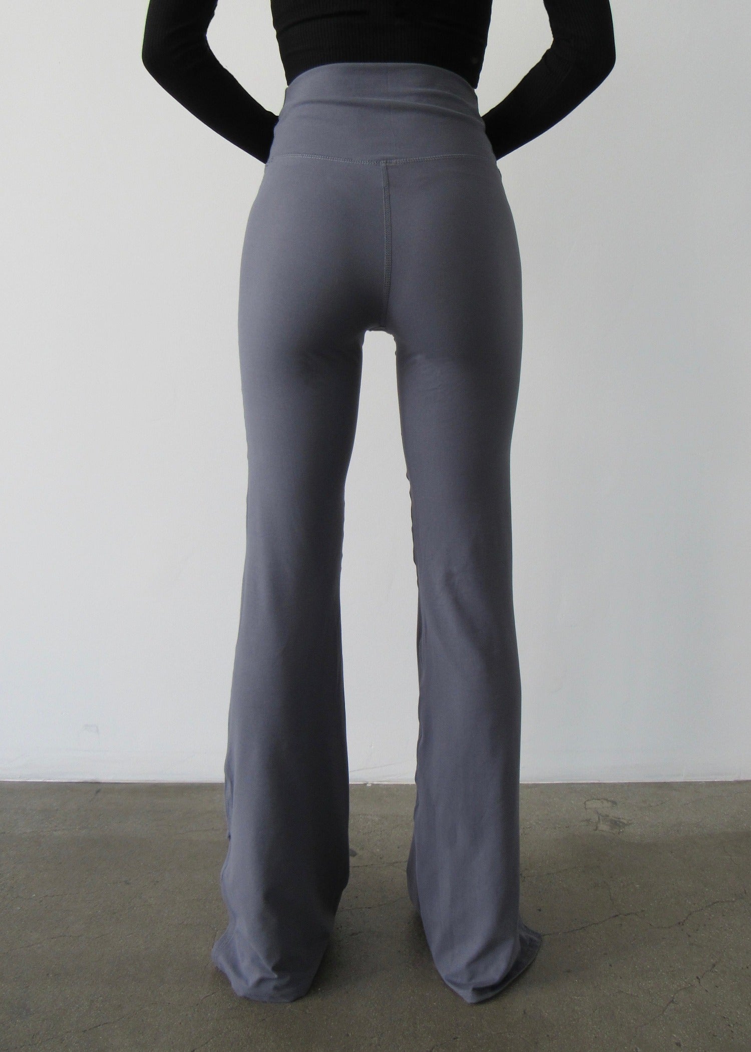 Edison Soft Flare Pant Steel
