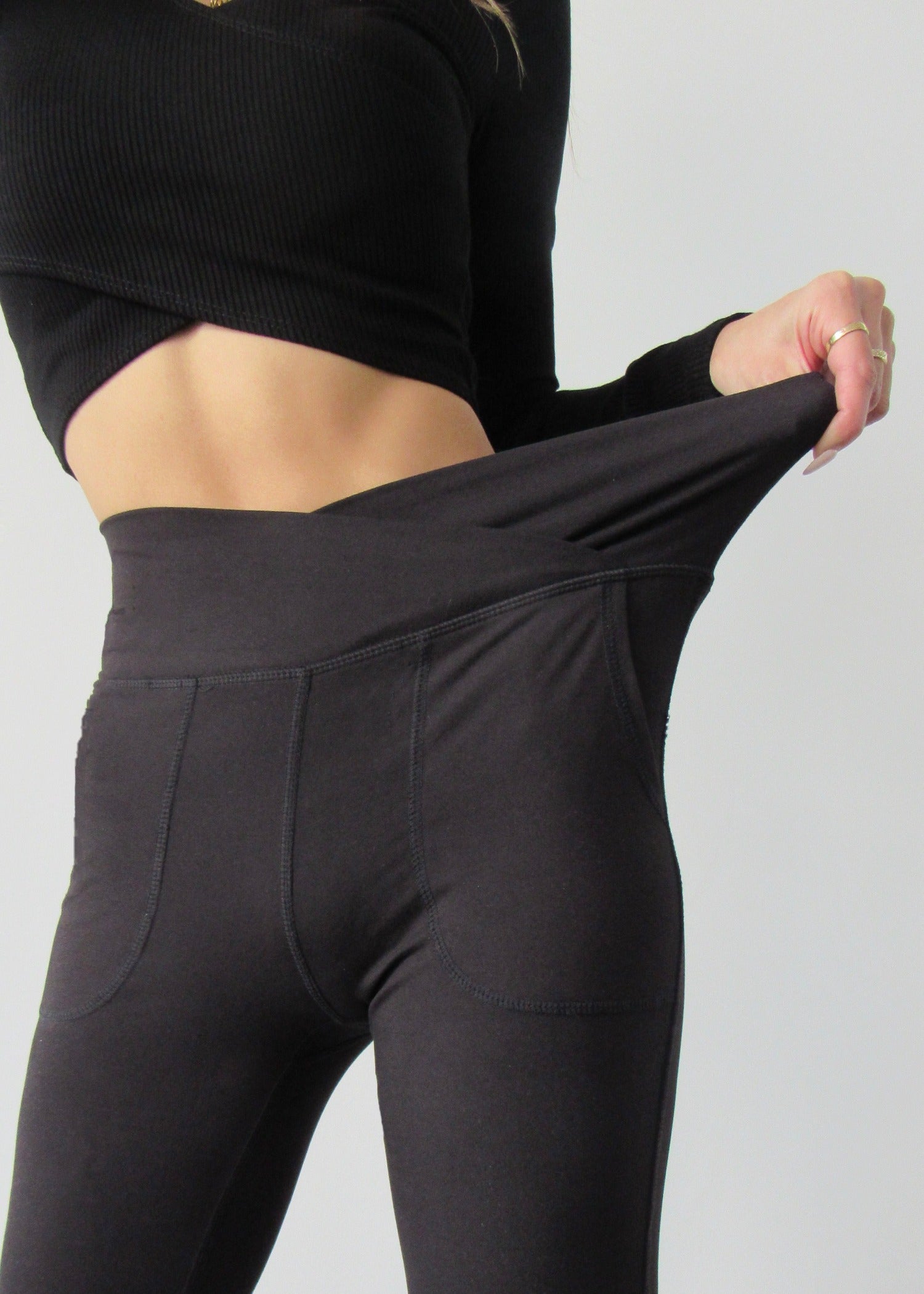 Edison Soft Flare Pant Black