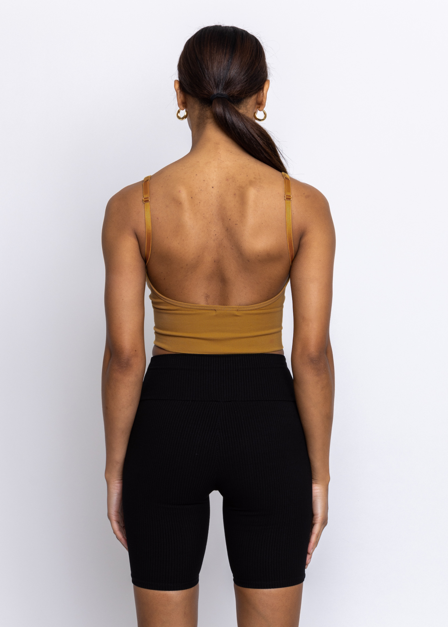 Somerset Open Back Cami Mustard
