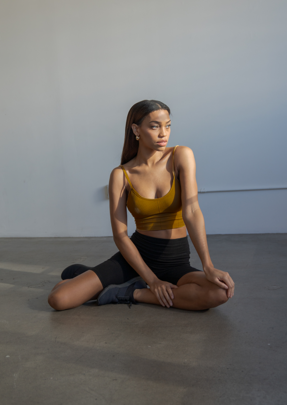 Somerset Open Back Cami Mustard