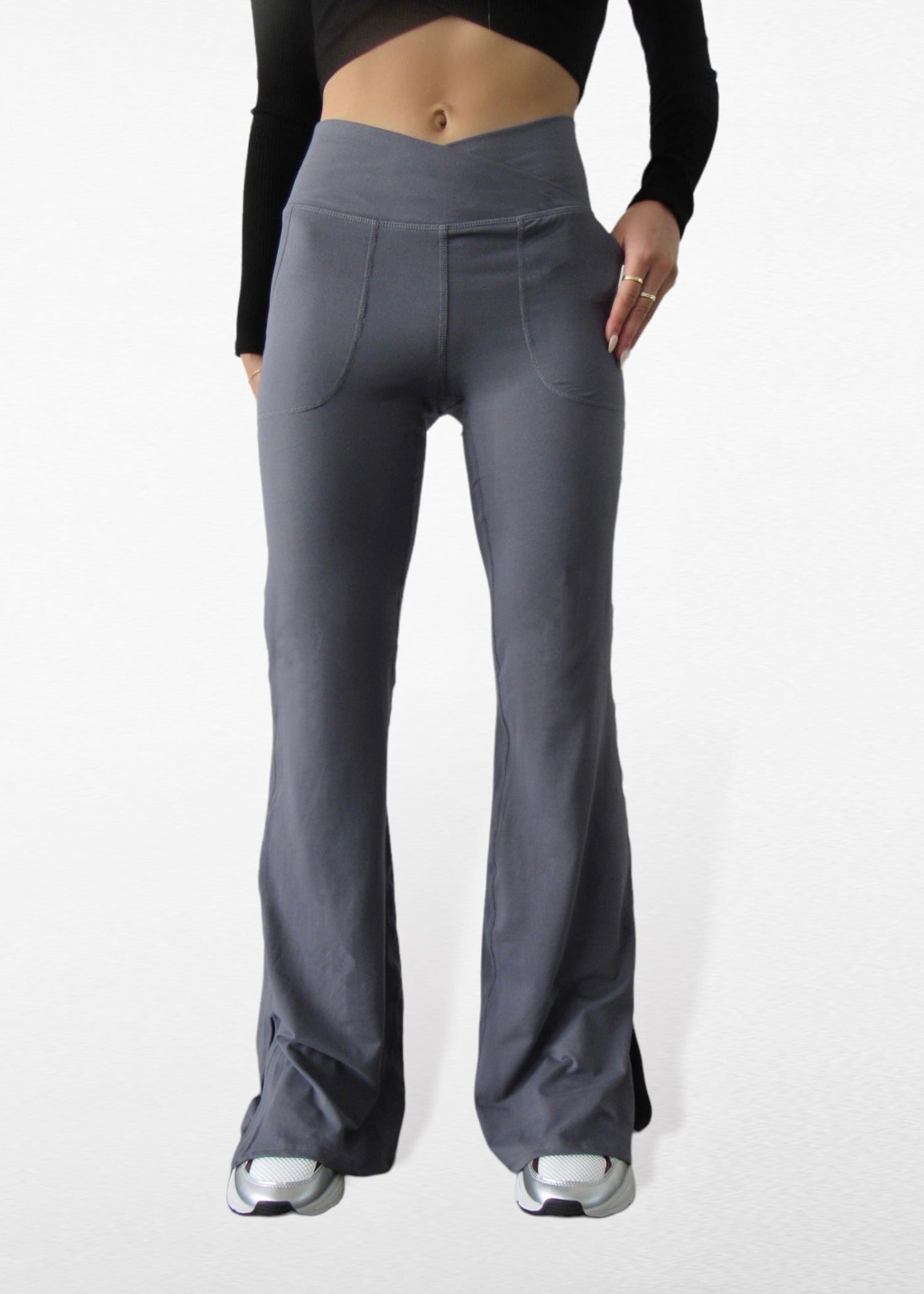 Edison Soft Flare Pant Steel