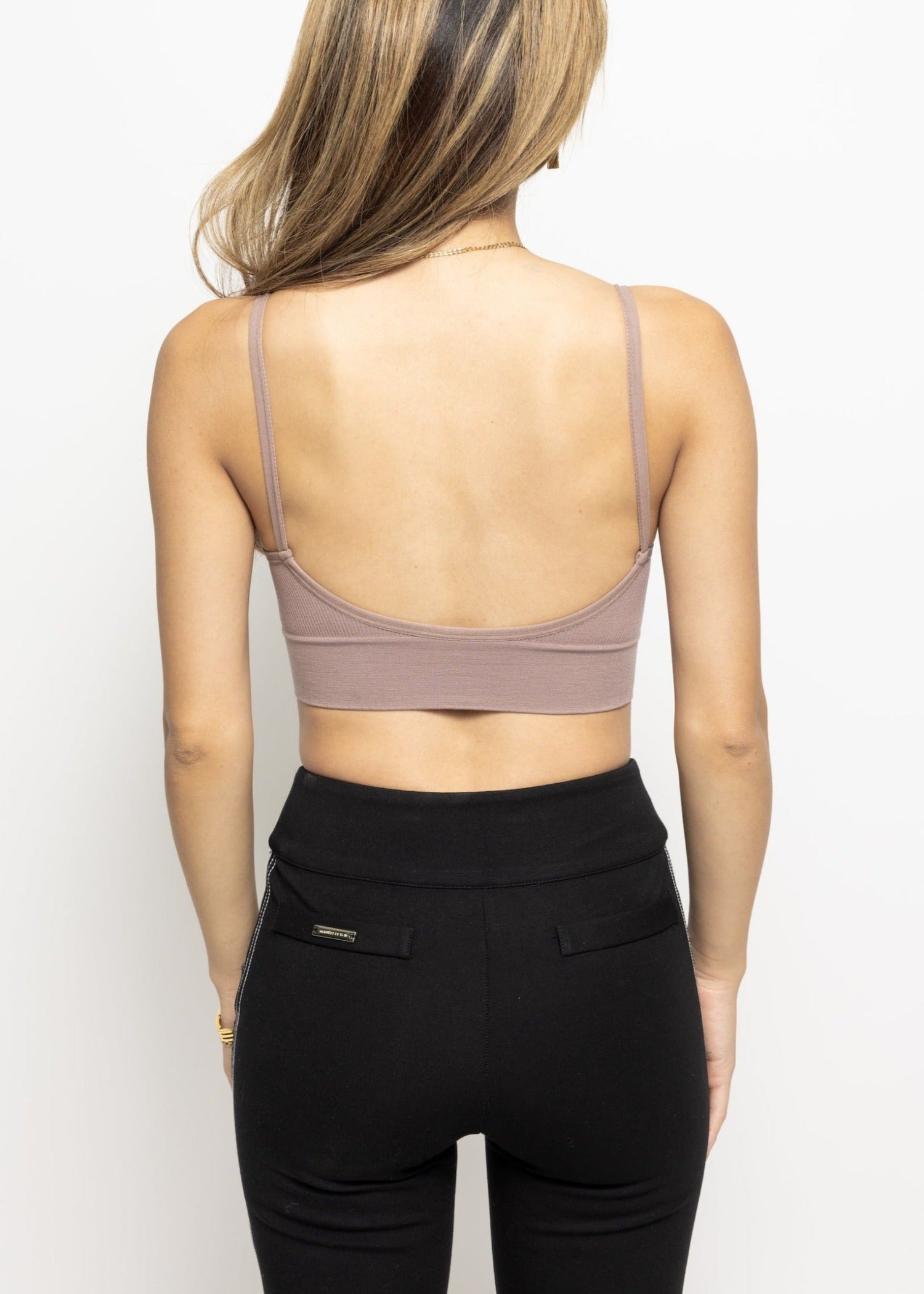 Kuta Open Back Crop Mauve