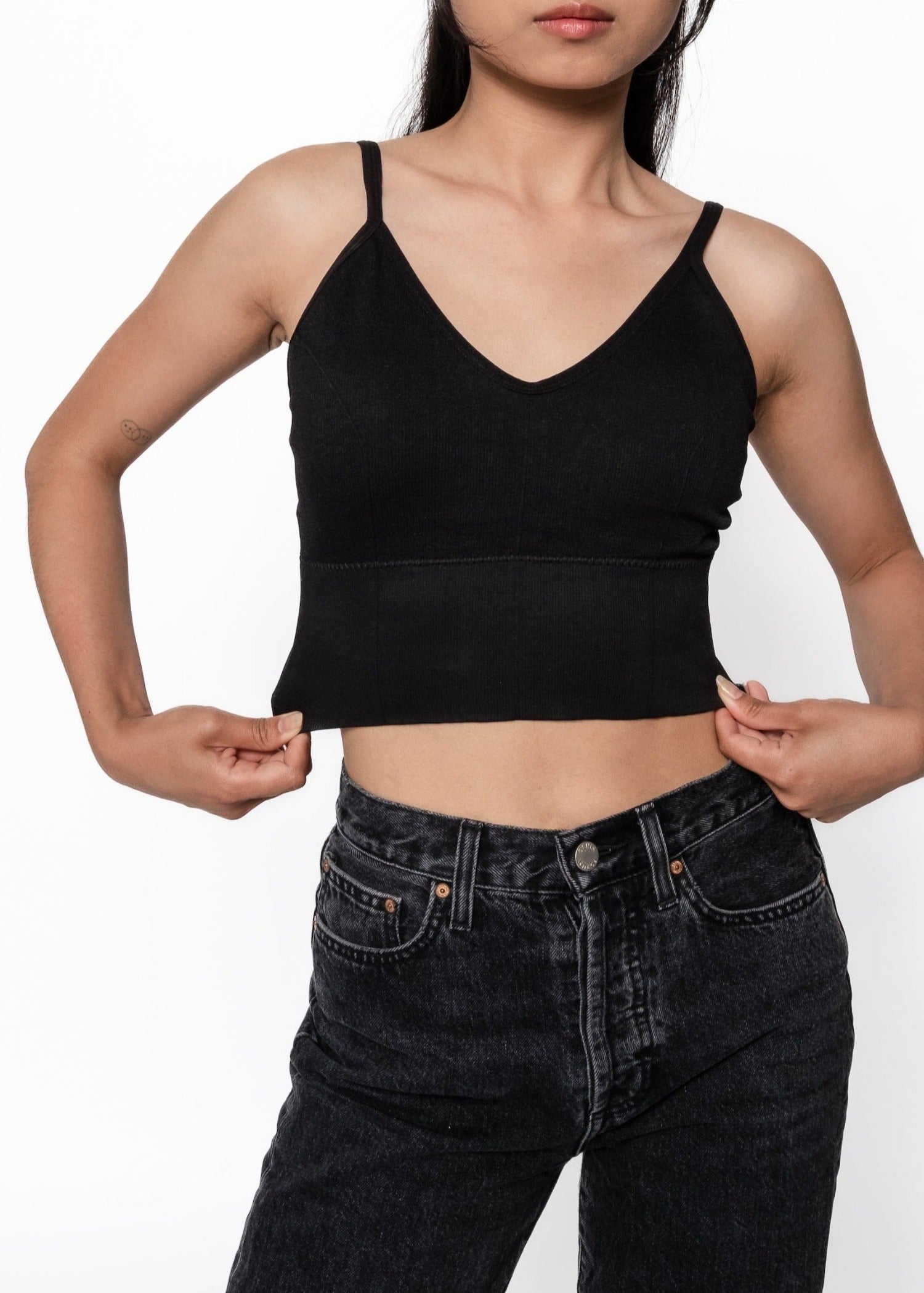 Low Back Cami - Black – HIGHS AND LOWS